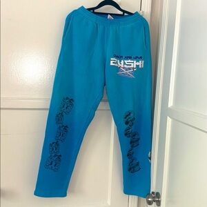 TenCo Zushi Blue Graphic Sweatpants